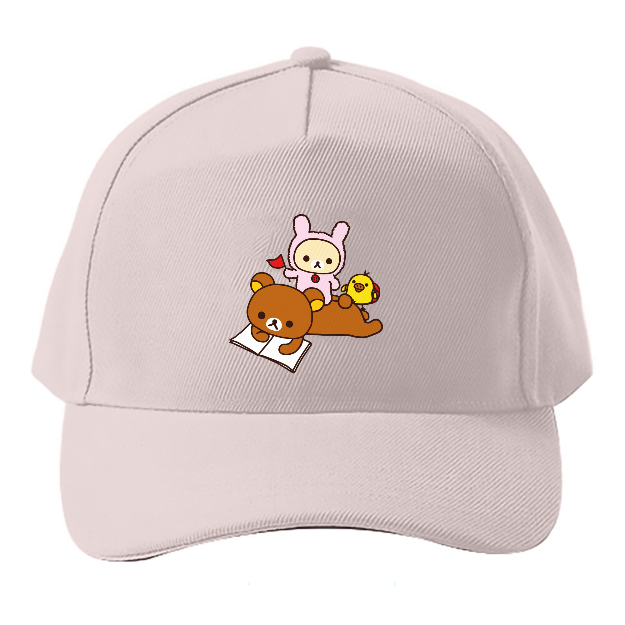（画像用） リラックマ リラックマ キイロイトリ Rilakkuma Korilakkuma Kiiroitori ベースボールキャップ 綿100％ 男女兼用 帽子 スポーツ